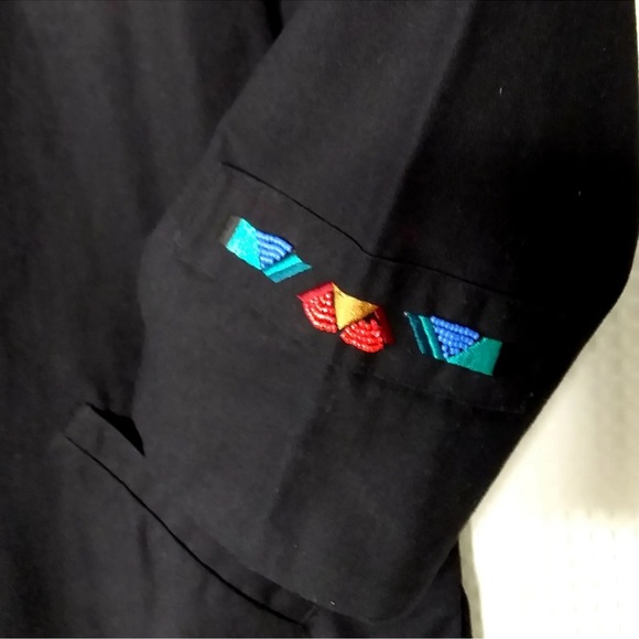 Vtg 70's Rafia Studio Western Jacket Large Native American Style Beaded Shells - Picture 7 of 9